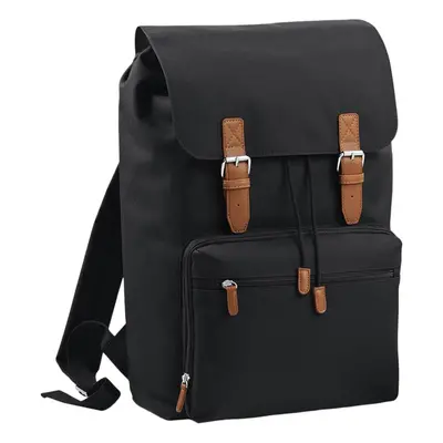 (One Size, Black) Bagbase Vintage Laptop Backpack