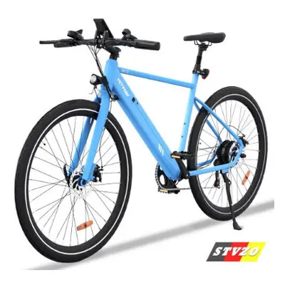 (Blue) BK19 E-Bike, Electric Bike, 26" Ebikes, up 90KM Hybrid Bike