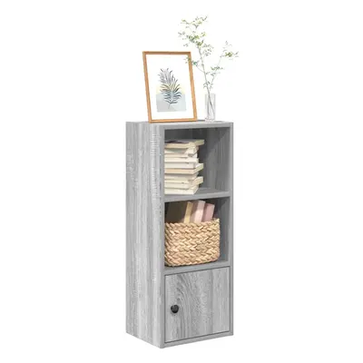 vidaXL Bookcase Grey Sonoma 31x24x77 cm Engineered Wood bookshelf book case