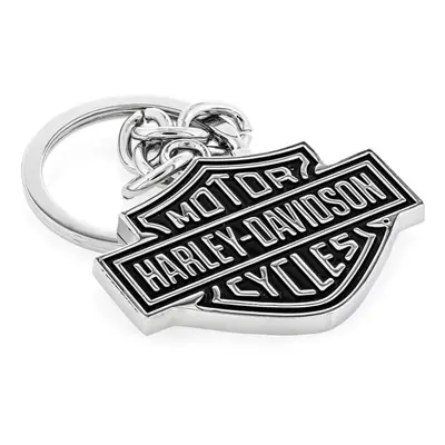 Harley-Davidson Black Bar & Shield Key Chain HDKD14