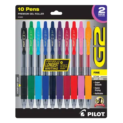 PILOT G2 Limited Edition Harmony Ink Collection Retractable Gel Pens 0.7mm Fine Point Assorted I