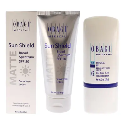 Obagi Obagi Nu-Derm Physical UV Block SPF and Sun Shield Matte SPF Kit For Women Pc Kit 2oz Crea