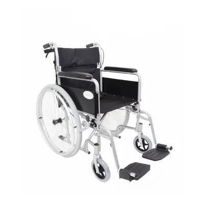 Angel Mobility Lightweight Aluminium Folding Self Propelled Wheelchair in Metallic Silver Compac