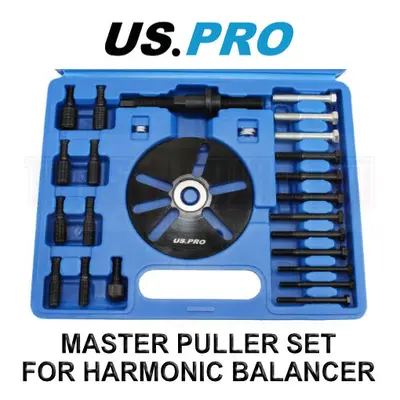 US PRO Tools Master Puller Set for Harmonic Balancer Crank Shaft Tool Steering Wheel Pulley