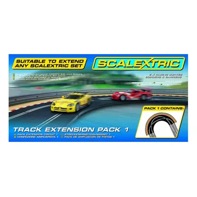 Scalextric C8510 Track Extension Pack - 2x Racing Curves Borders- Barriers