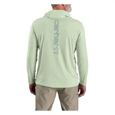 Carhartt Men's Force Sun Defender Lightweight Long-Sleeve Hooded Logo