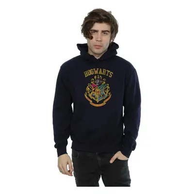 (S, Navy Blue) Harry Potter Mens Hogwarts Varsity Hoodie