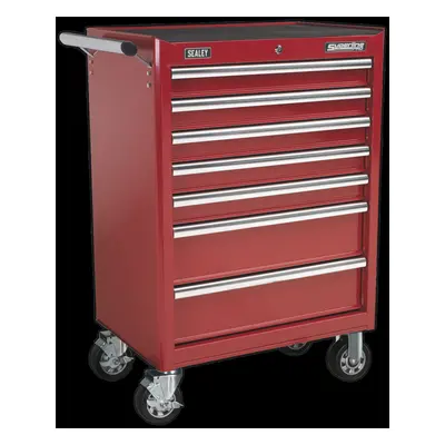 Rollcab Drawer with Ball-Bearing Slides - Red