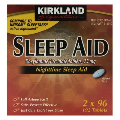 Kirkland Signature Nighttime Sleep Aid (Doxylamine Succinate mg) Tablets