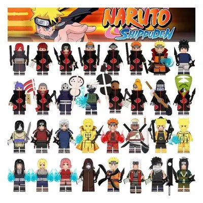 (32PCS-A+B+C+D) Naruto Minifigures Kid's Toys Fit Lego