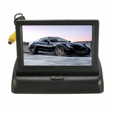 Car Wireless IR Rear View Backup Reversing Camera Kit Foldable LCD 4.3 Inch Monitor