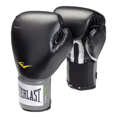 EVERLAST Training Gloves Pro Style Black 16oz Leather Spar Glove Boxing Mitt