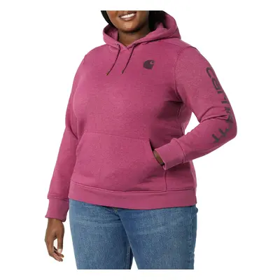 Carhartt Women's Relaxed Fit Midweight Logo Sleeve Graphic Sweatshirt