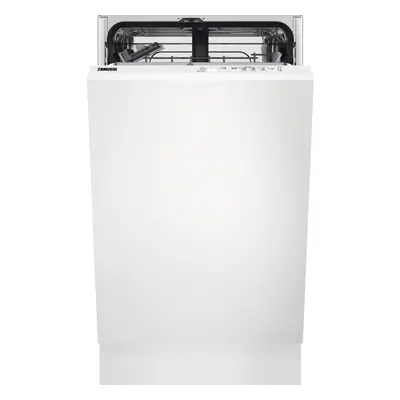 Zanussi ZSLN1211 Fully Integrated Slimline Dishwasher - Black Control Panel with Sliding Door Fi