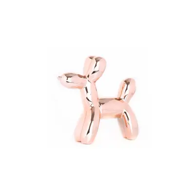 Balloon Dog Money Bankunique Ceramic Piggy With High Gloss Finish Rose Gold