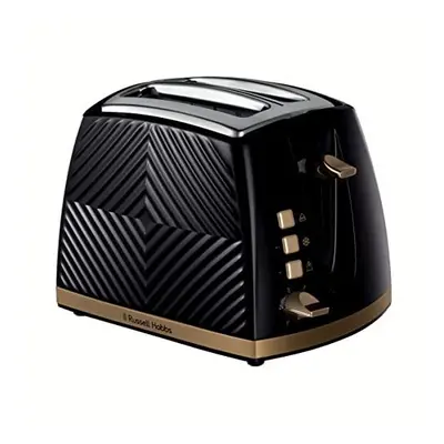 Russell Hobbs Groove Slice Toaster, Tactile 3D Design Bread Toaster with Frozen, Cancel and Rehe