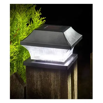 Solar LED Post Cap Light Outdoor Fence Posts Decking Garden Lighting