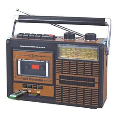 Lychee Portable Retro Cassette Tape Player and Recorder with AM/FM/SW1-2 Four Bands Radio,Built-