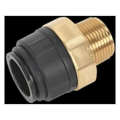 Straight Adaptor 28mm x 1"BSPT Brass (John Guest Speedfit® - MM012808N)