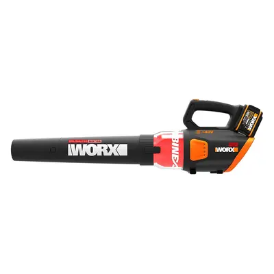 WORX WG584E.9 40V (2x20V) Brushless Leaf Blower without Battery and Charger - Black / Orange