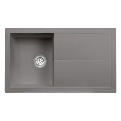 SIA DIAM10GR 1.0 Bowl Grey Composite Reversible Inset Kitchen Sink