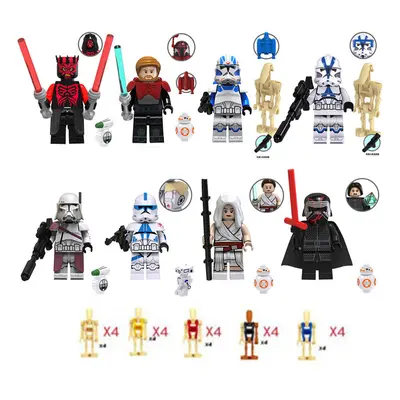 (Style C 36pcs) Star Wars Clone Troopers Minifigures Gift Fit Lego