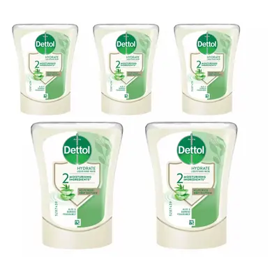 5 x 250ml Dettol No Touch Hand Wash System Refill Aloe Vera