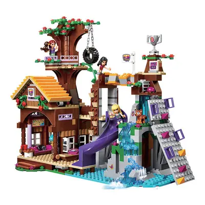 (3019) New Friends Adventure Camp Tree House Stephanie Figures Kit Building Block