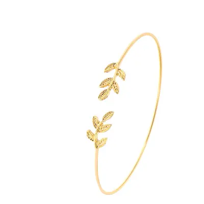 Gold temperament open metal bracelet bracelet trinket