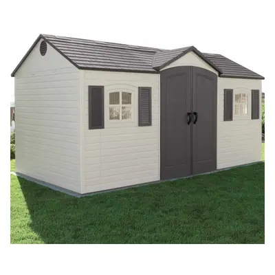 Lifetime 15ftx8ft Heavy Duty Single Entrance Plastic Shed