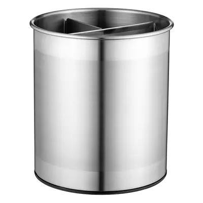 Extra Large Stainless Steel Kitchen Utensil Holder - 360Â° Rotating Utensil Caddy - Weighted Bas