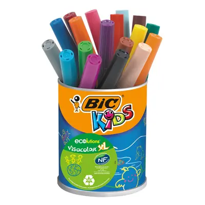 BIC Kids Visacolor ECOlutions Colouring Pens Pot