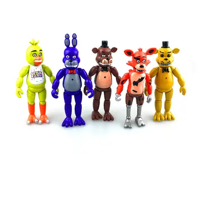 5PCS Five Nights At Freddy's FNAF - 5.5'' Action Figures Set Light Toys Gifts