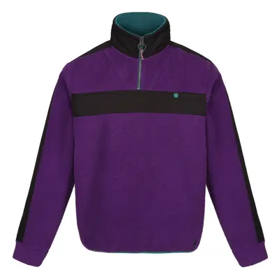 (3XL, Juniper Purple/Black) Regatta Mens Vintage Fleece Top