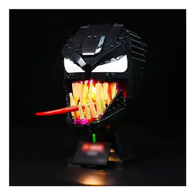 Led Light Set for Lego Venom, Decoration Lighting Kit for Lego Venom Mask Building Blocks Collec