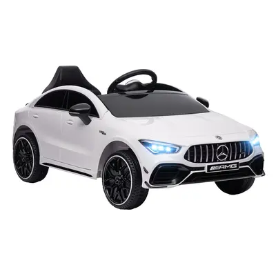 AIYAPLAY Mercedes-AMG CLA Licensed 12V Ride on Car w/ Music - White