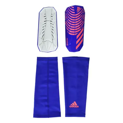 adidas Unisex-Adult League Predator Shin Guards Hi-Res Blue/Turbo/White X-Large