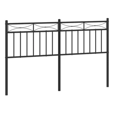 (black, cm) vidaXL Metal Headboard Bedroom Home Decor Bed Header Guest Room Bed Headboard