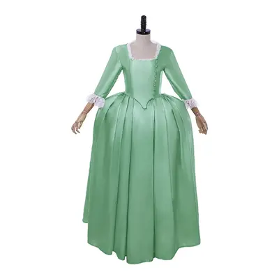 (XL) Hamilton Elizabeth Angelica Cosplay Green Dress