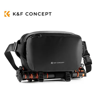 (Black) K&F Concept Alpha Camera Sling Bag 10L Photography Shoulder Bag Compatible with Canon Ni