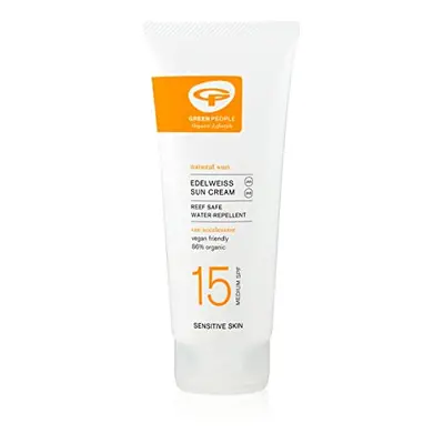 Edelweiss Sun Cream SPF15 200ml | Natural, Organic Sunscreen with Tan Accelerator | Eczema Frien