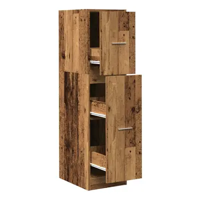 (old wood, x x cm) vidaXL Apothecary Cabinet Storage Cabinet Apothecary Cupboard Engineered Wood