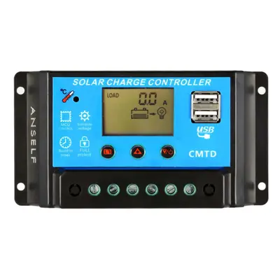 (20A) LCD Solar Charge Controller with Current Display Function Auto Regulator for Solar Panel