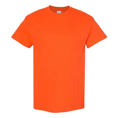 (3XL, Orange) Gildan Mens Heavy Cotton Short Sleeve T-Shirt (Pack Of 5)