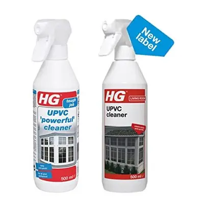 HG UPVC Cleaner Spray for Windows & Synthetic Frames 500ml (2 Sprays)