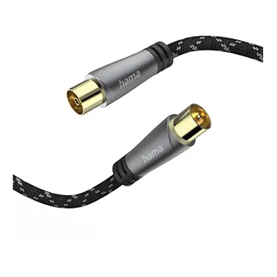 205072 Aerial Cable, Coaxial Male to Coax Female, Metal, Gold-plated, dB, 5.0 metre