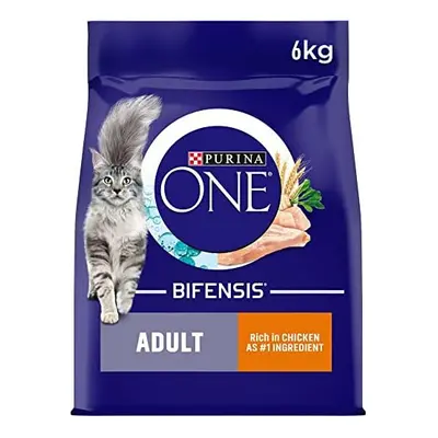 Purina ONE Adult Dry Cat Food Rich in Chicken 6kg, Packaging may vary