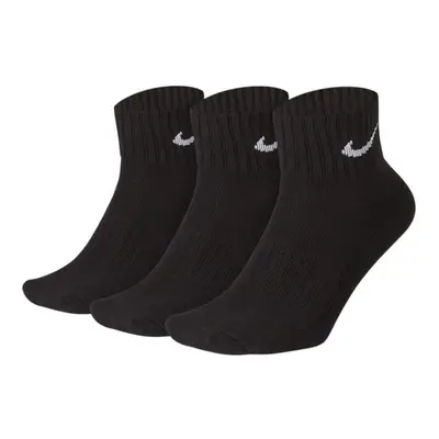 Nike Men's Pack Value Quarter Socks (Black/White M)