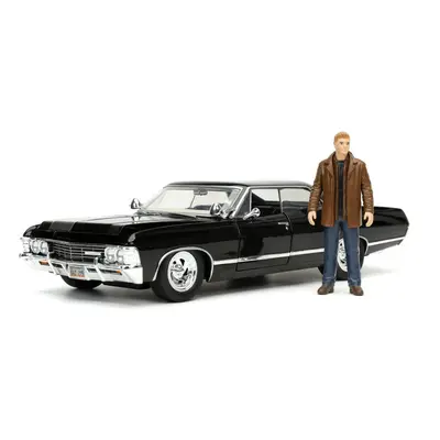 Jada Toys Supernatural Dean Winchester, Chevy Impala Sport Sedan, Doors + Boot + Moter Cover to 