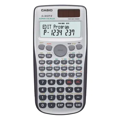 Casio FX P II Programmable Calculator, Battery, Solar Energy Driven